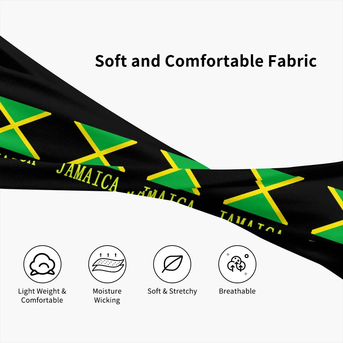 Jamaica Headband Flag Head wrap