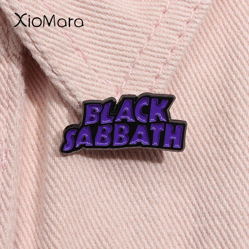 Black Sabbath Heavy Metal Enamel Pin Black Lives Matter Brooch Badge Jewelry Gifts