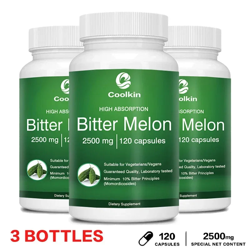 Bitter Melon Capsules - Balances Blood Sugar Levels, Promotes Digestive Health, Boosts Energy, and Strengthens Immunity