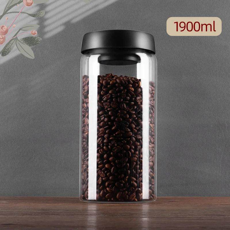 Vacuum Sealed Jug Coffee Beans Airtight Canister