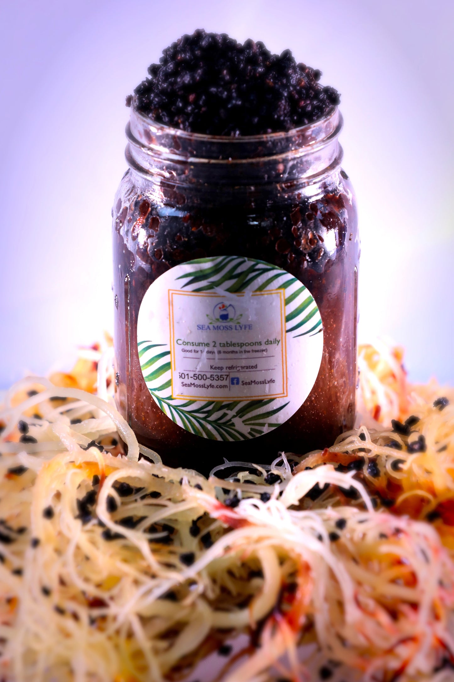 Elderberry Fusion Sea Moss Gel 16oz