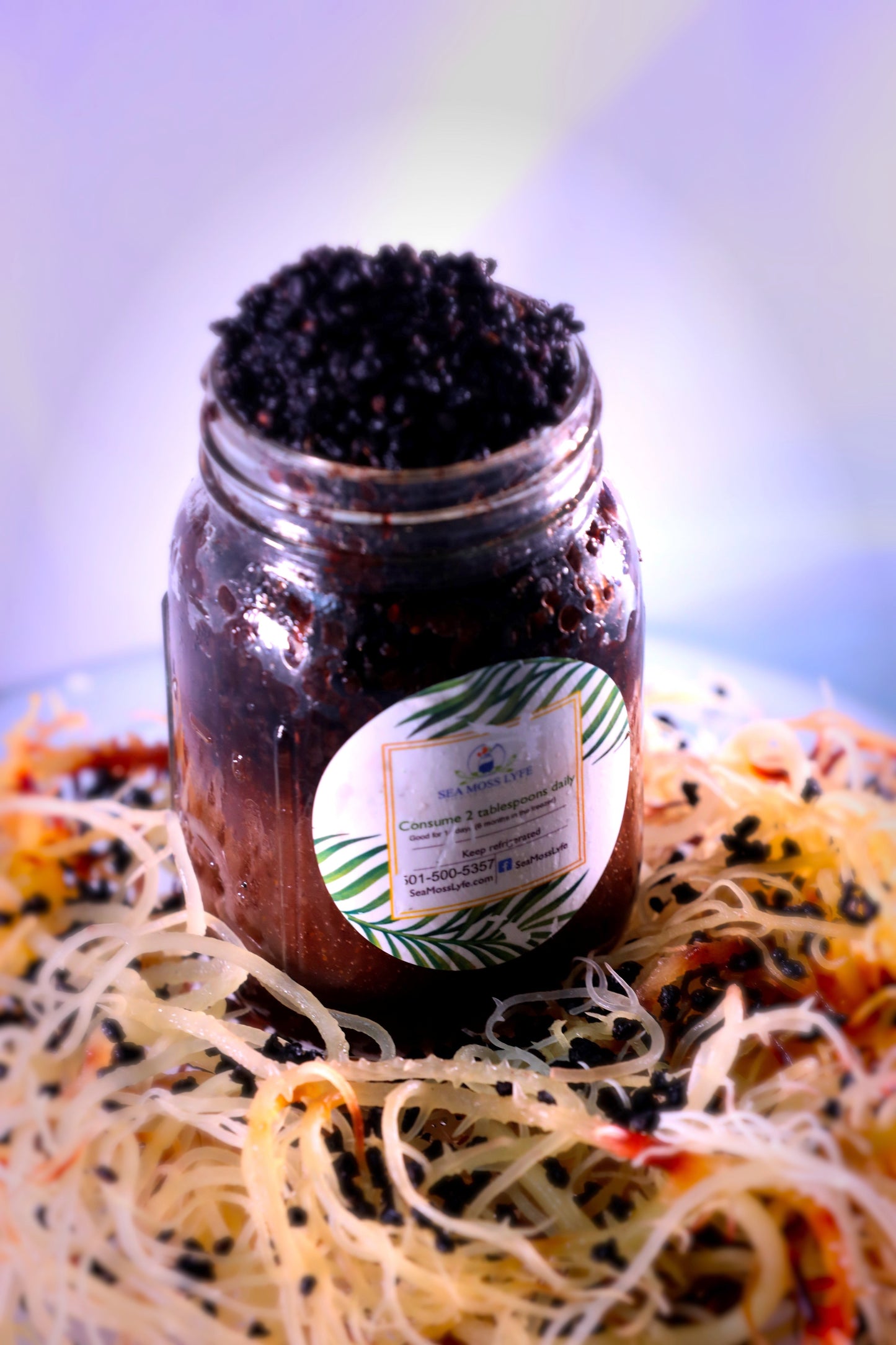 Elderberry Fusion Sea Moss Gel 16oz
