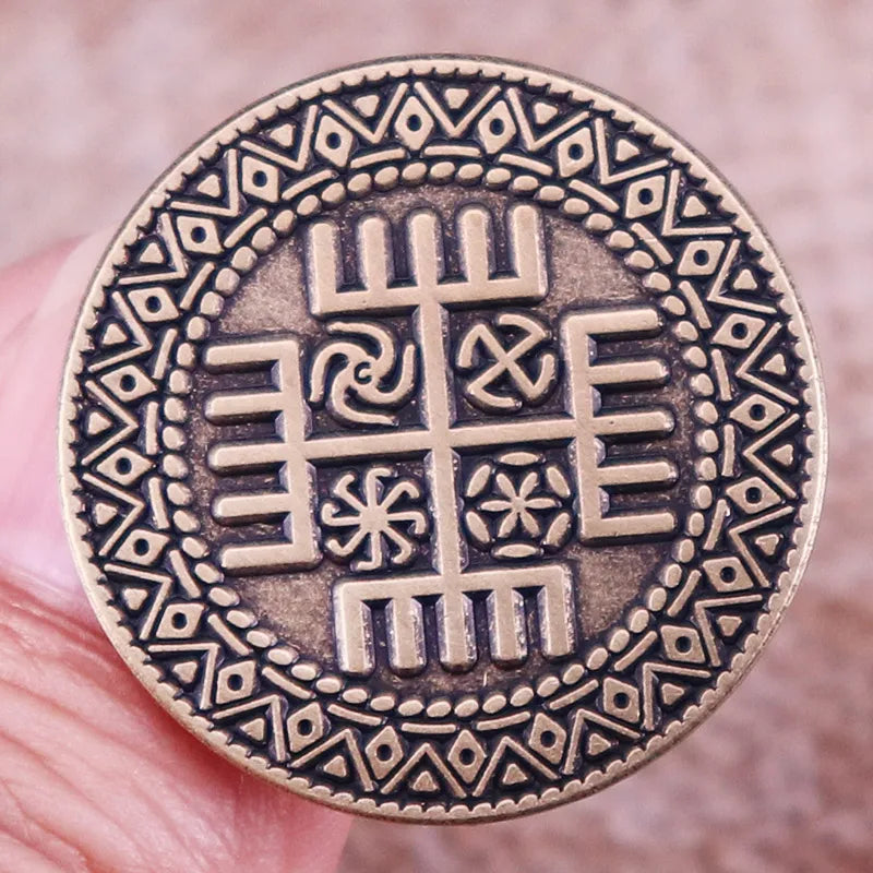 Hands of God Slavic Mythology Enamel Lapel Pin