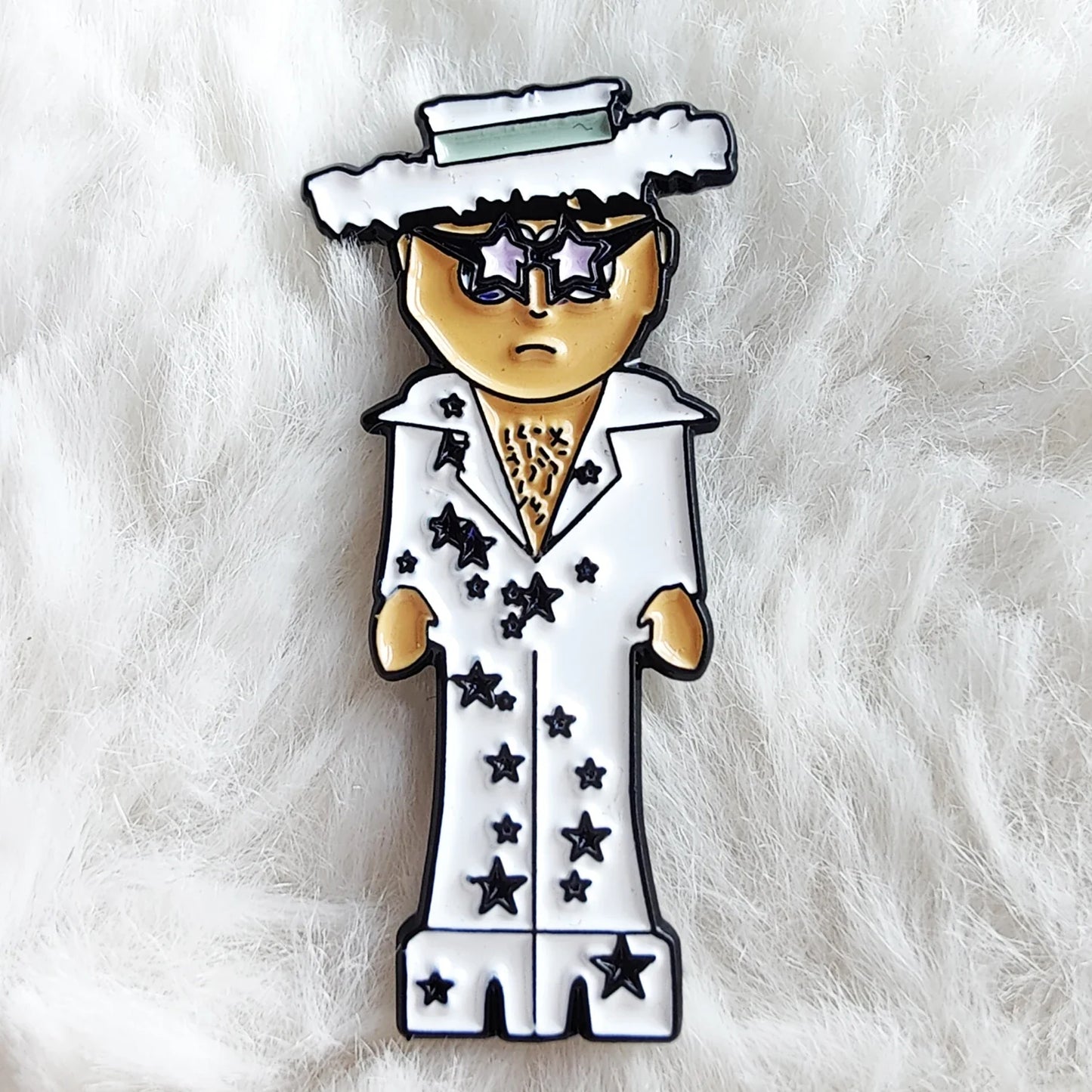 Elton John Enamel Lapel Pin