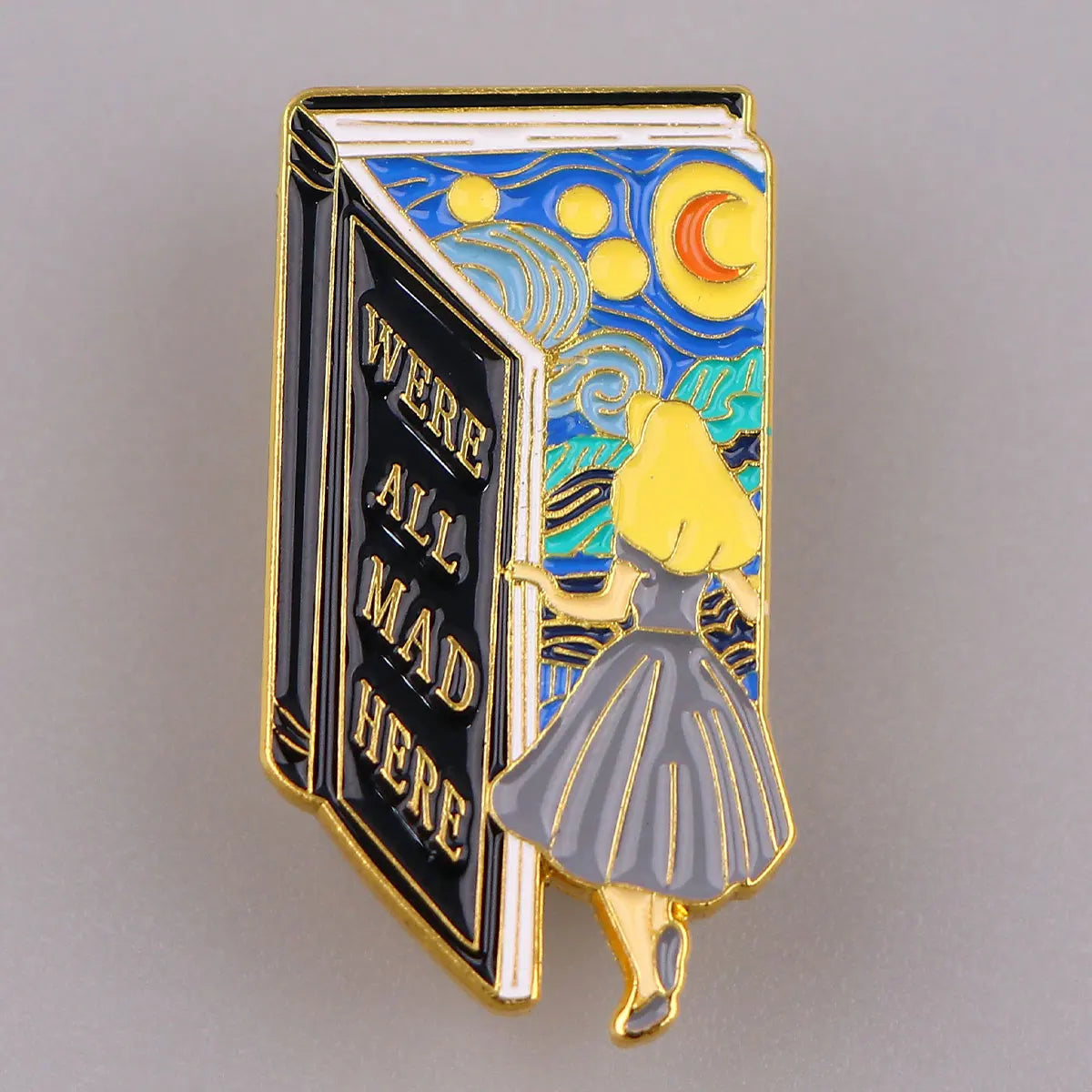 Starry Sky Enamel Brooches Fairy Tale Lapel Pins Jewelry Accessories Gift