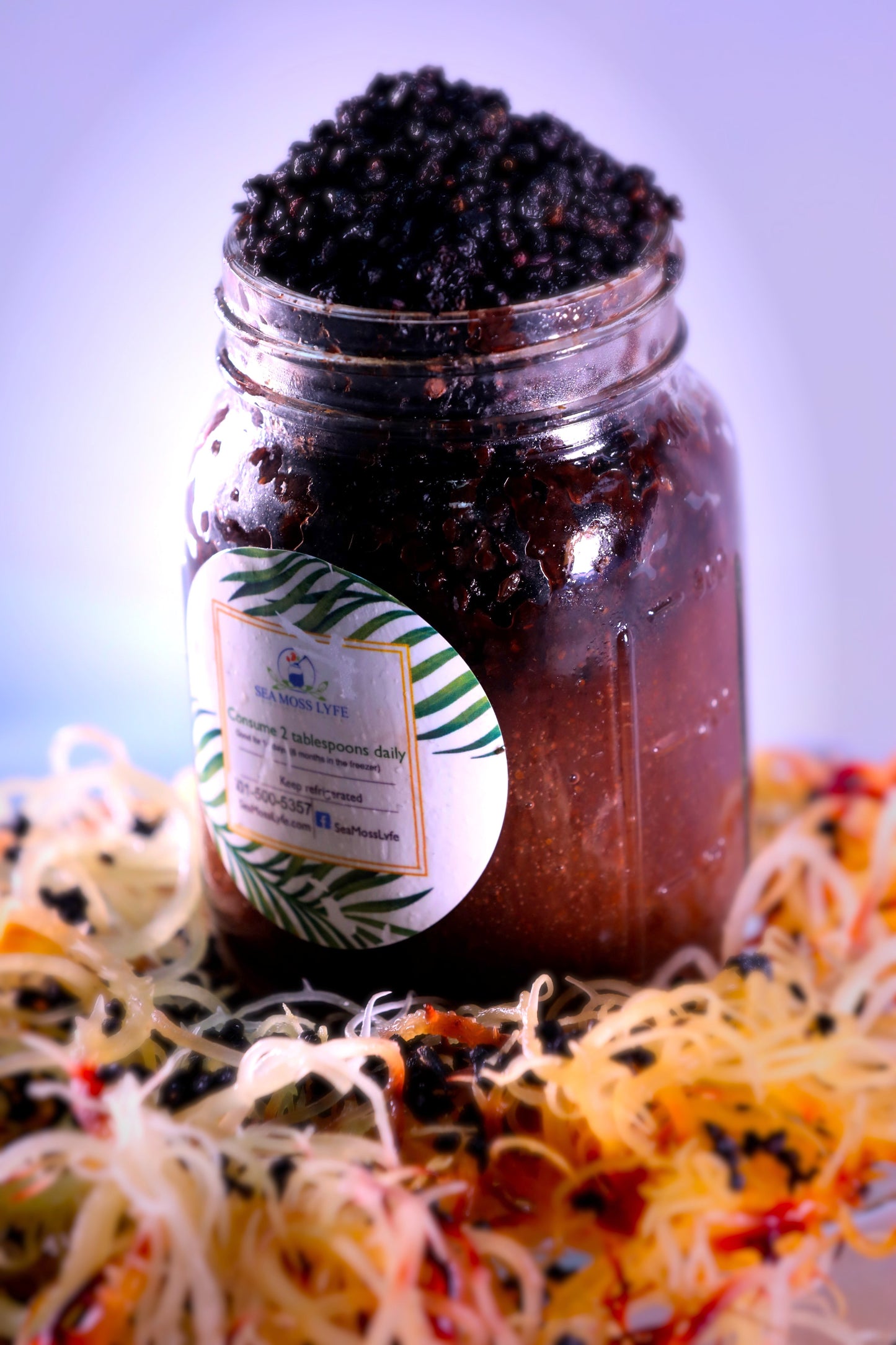 Elderberry Fusion Sea Moss Gel 16oz