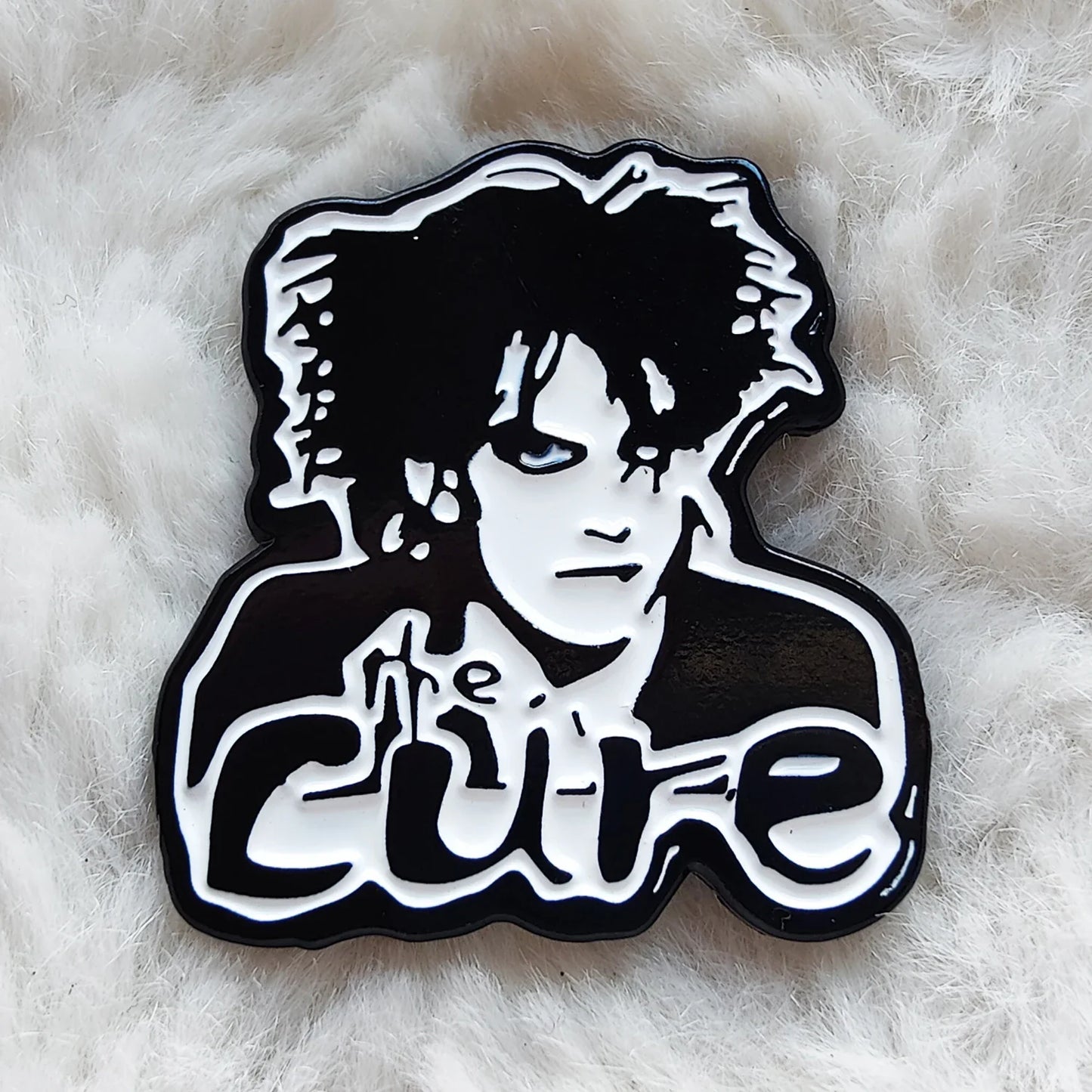 Cur-e Goth Rock Enamel Pin Lapel Brooch Metal Fashion Pin