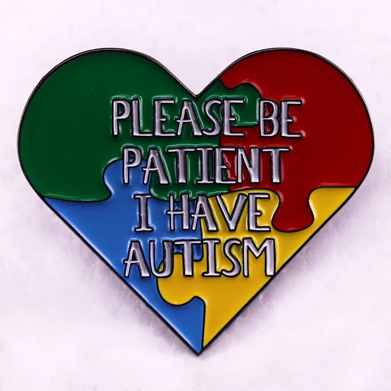 Autism Awareness Puzzle Enamel Pins Children's Brooches Backpack Lapel Badges Fashion Jewelry Gifts