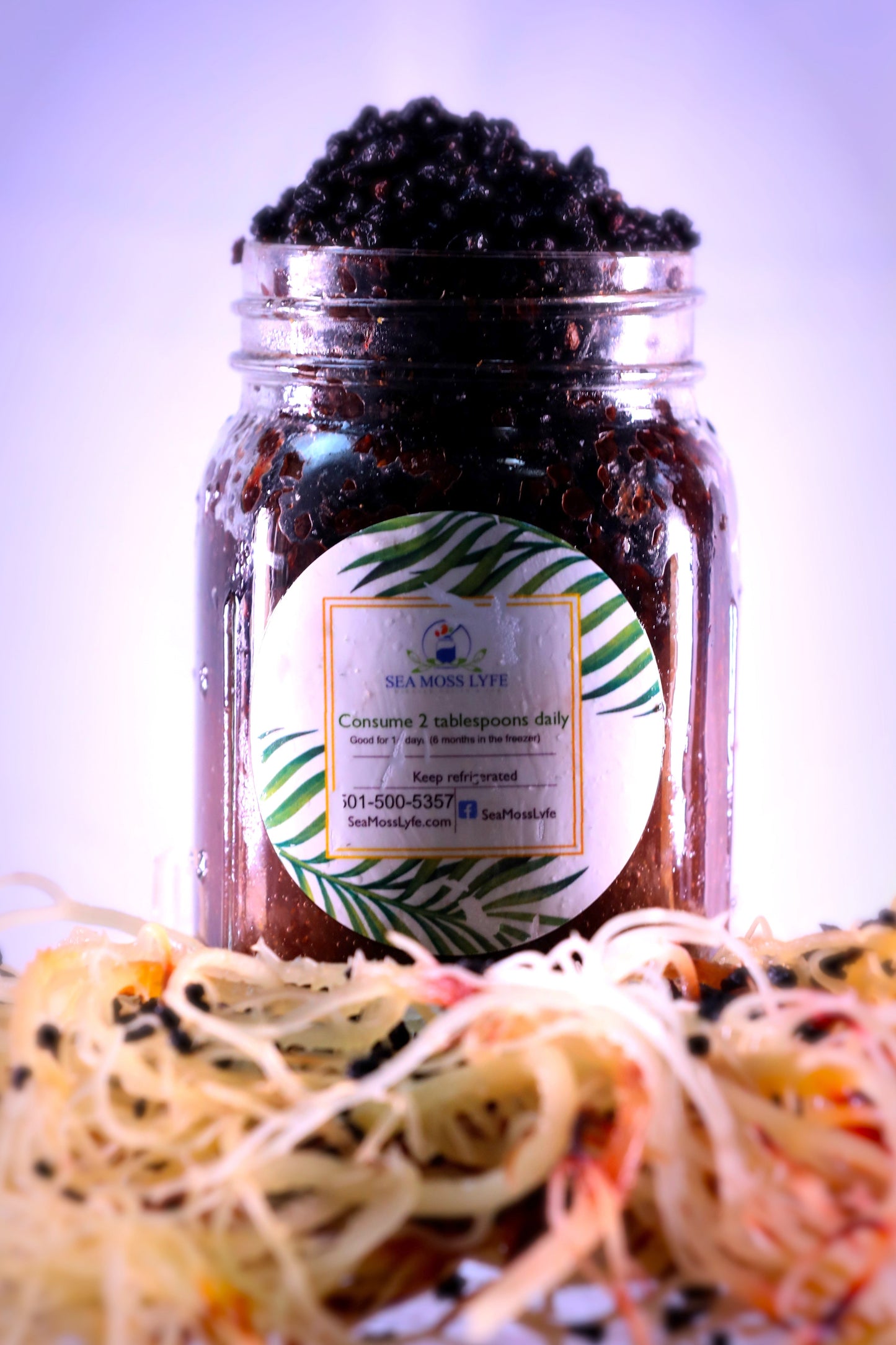 Elderberry Fusion Sea Moss Gel 16oz
