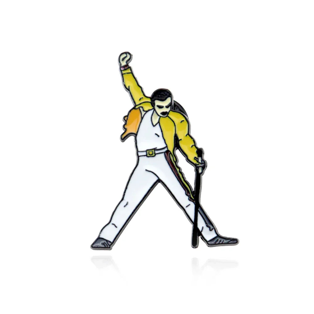 Freddie Mercury Queen Brooch Pin Jewelry Gift
