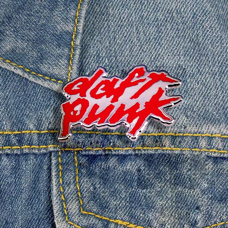 Daft Punk Enamel Pins Music Badges Backpack Brooch Accessories Fan Gifts
