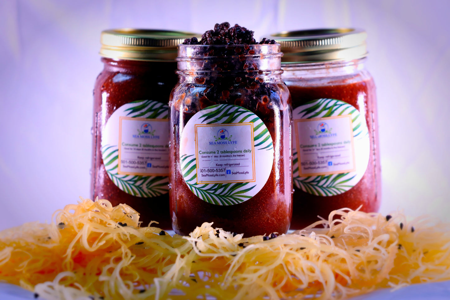 Elderberry Fusion Sea Moss Gel 16oz