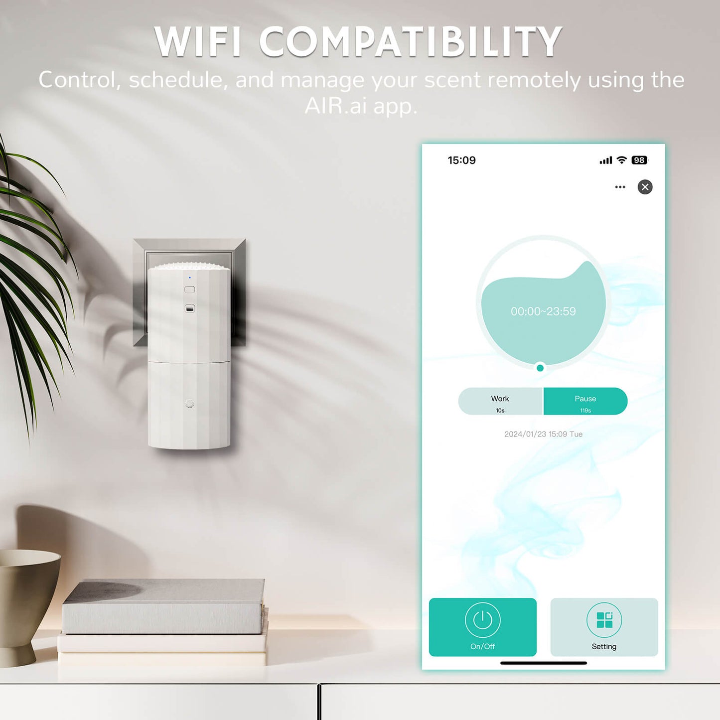 SAM130S Smart Scent Diffuser - Concordia Style Boutique