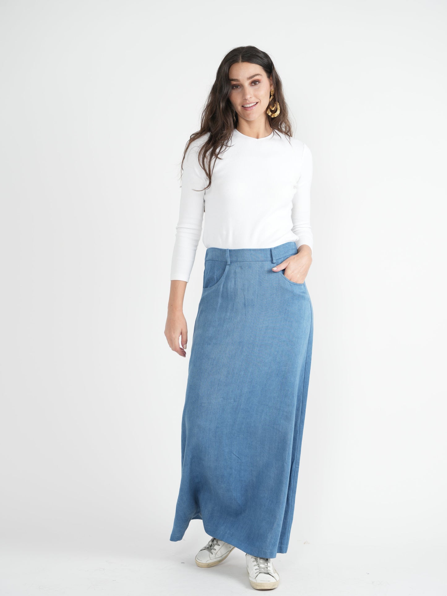 A-Line Detailed Maxi Skirt - Concordia Style Boutique