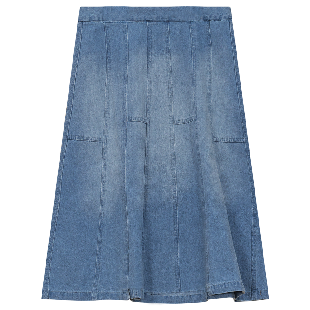 Denim Short Flare Skirt - Concordia Style Boutique