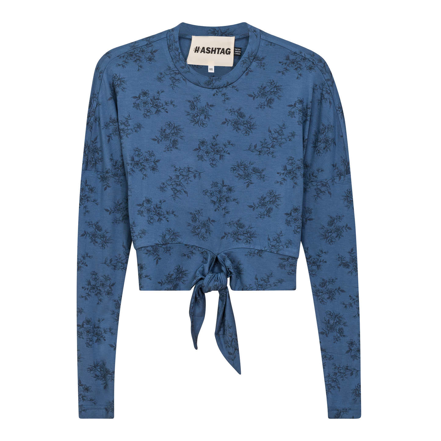 Cherry Floral Printed Tie Tee - Concordia Style Boutique