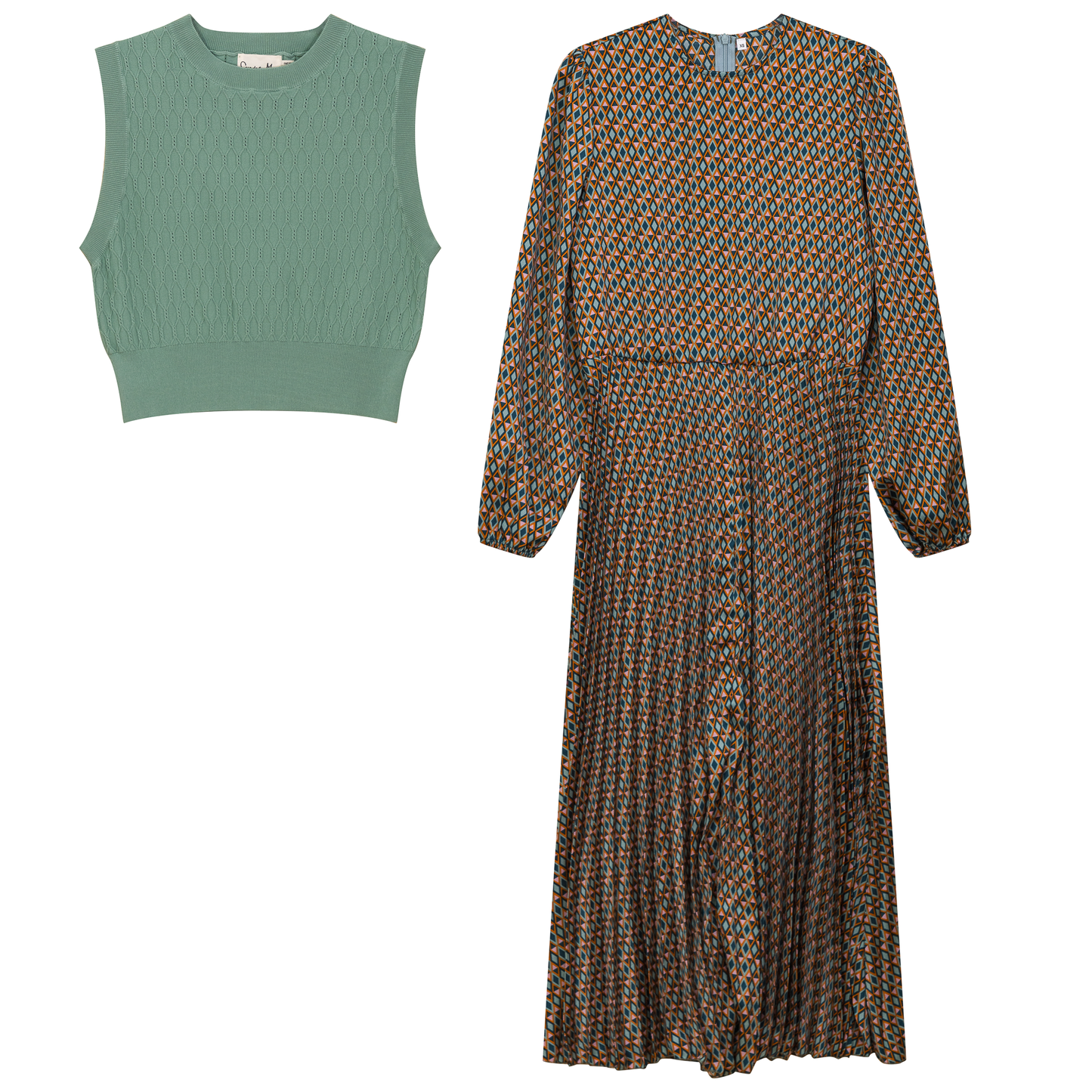Midi Dress Vest Set - Concordia Style Boutique