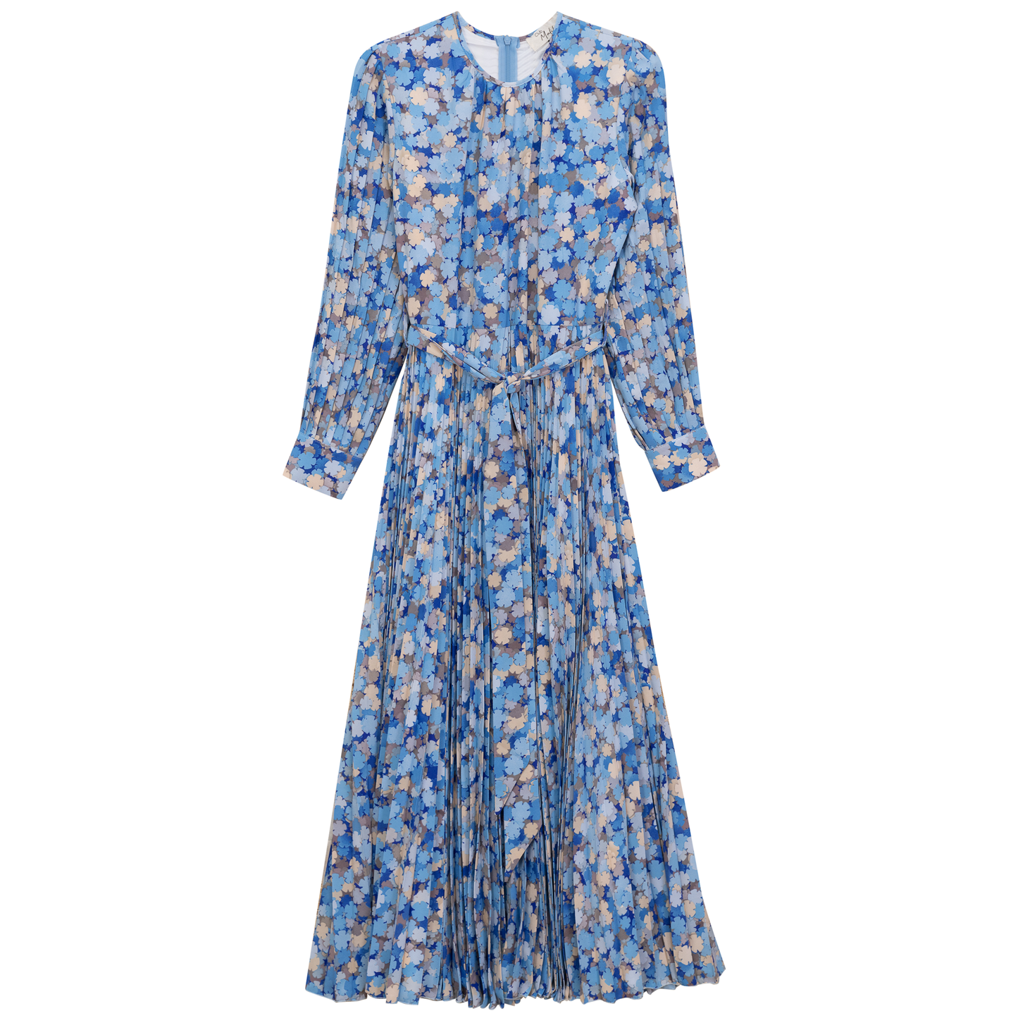 Satin Mosaic Pleated Midi Dress - Concordia Style Boutique