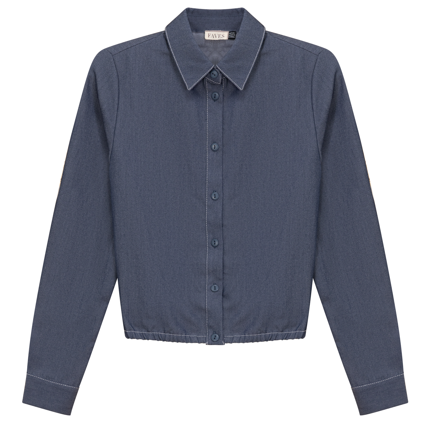 Cropped Chambray Shirt - Concordia Style Boutique