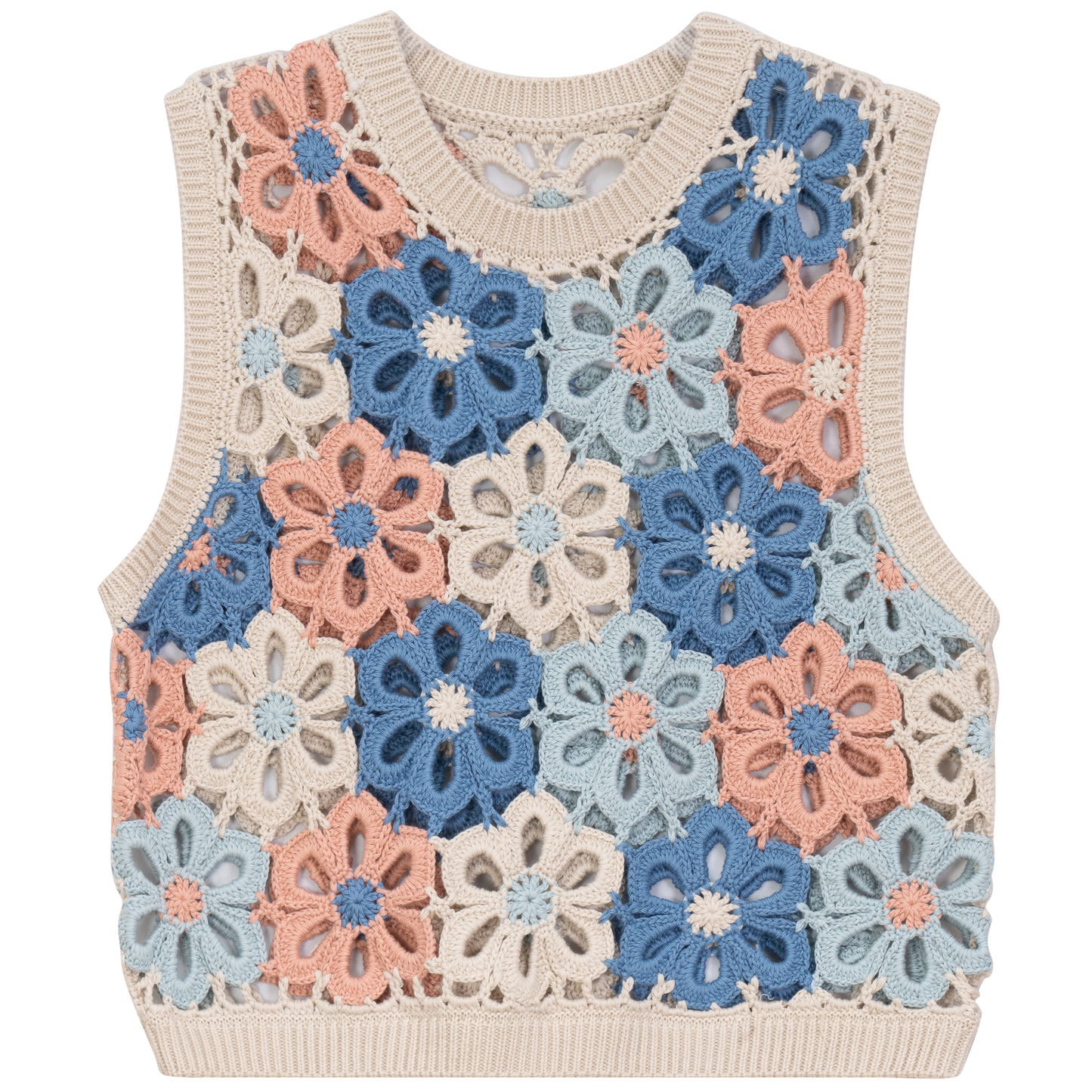 Floral Crochet Vest - Concordia Style Boutique