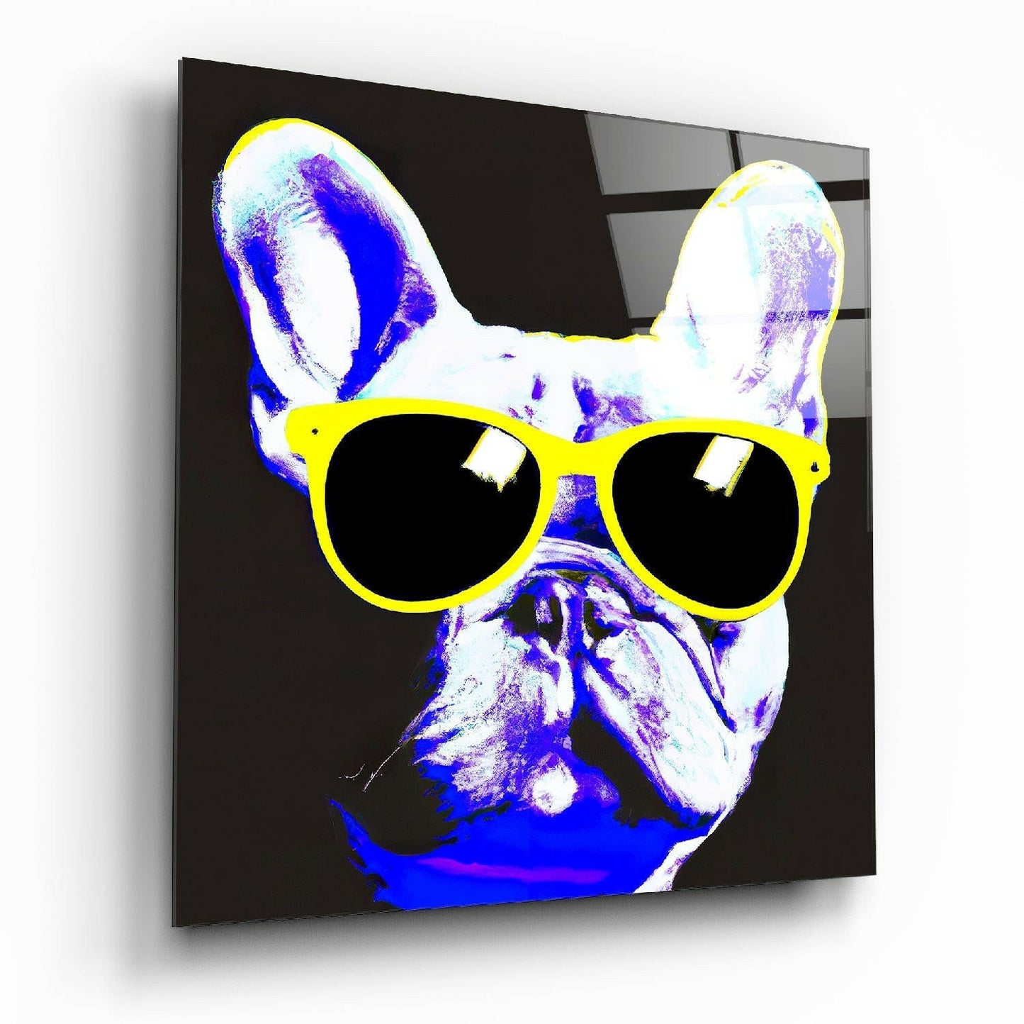 Cool Dog Glass Wall Art || Designers Collection