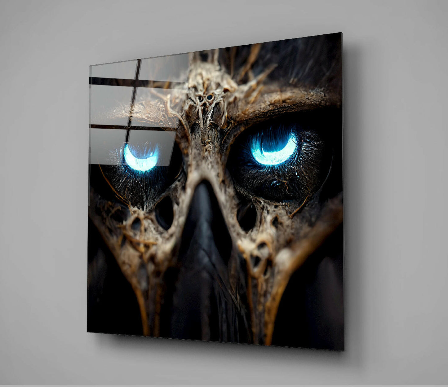 Bravery in The Eyes Glass Wall Art || Designers Collection
