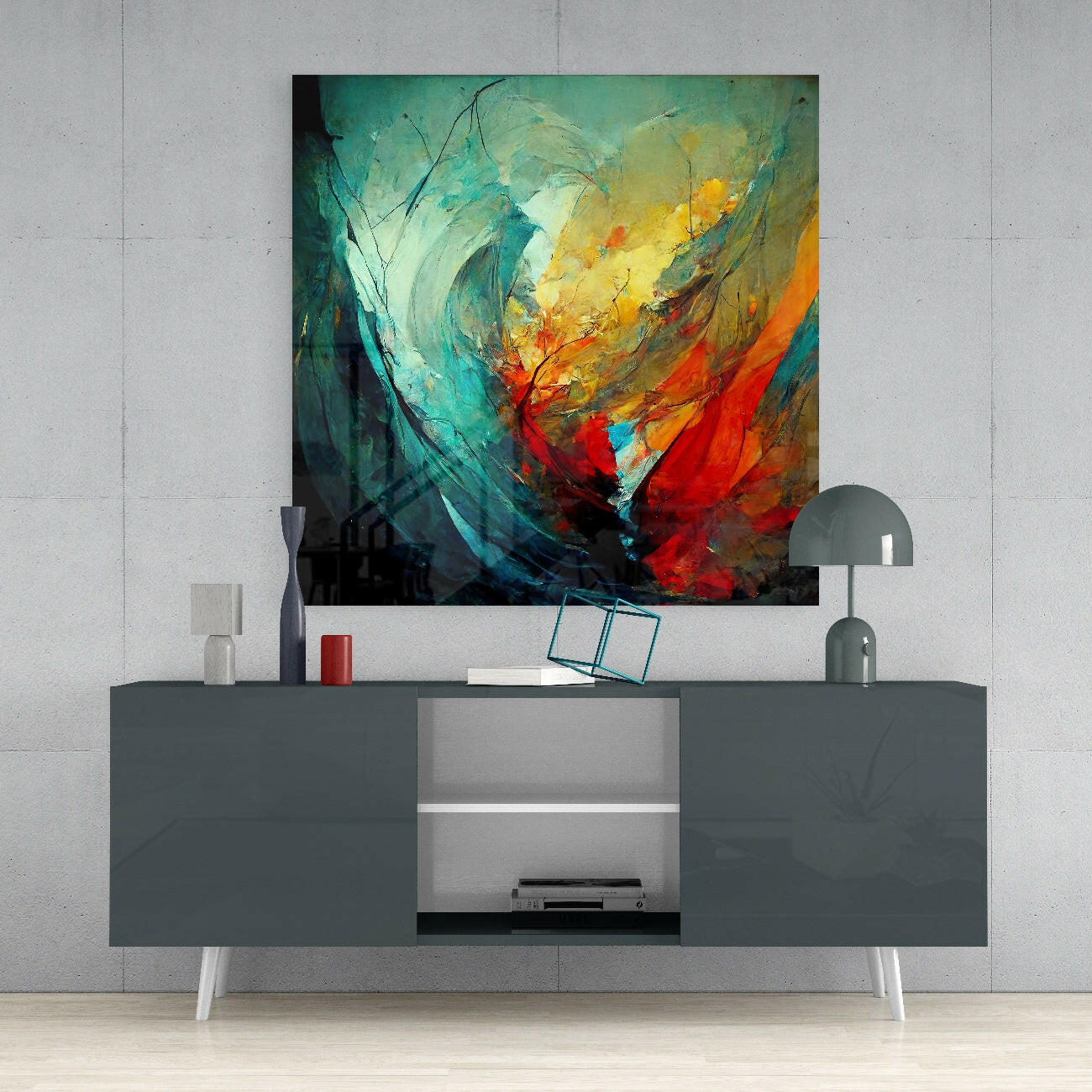 Color Jungle Glass Wall Art || Designers Collection