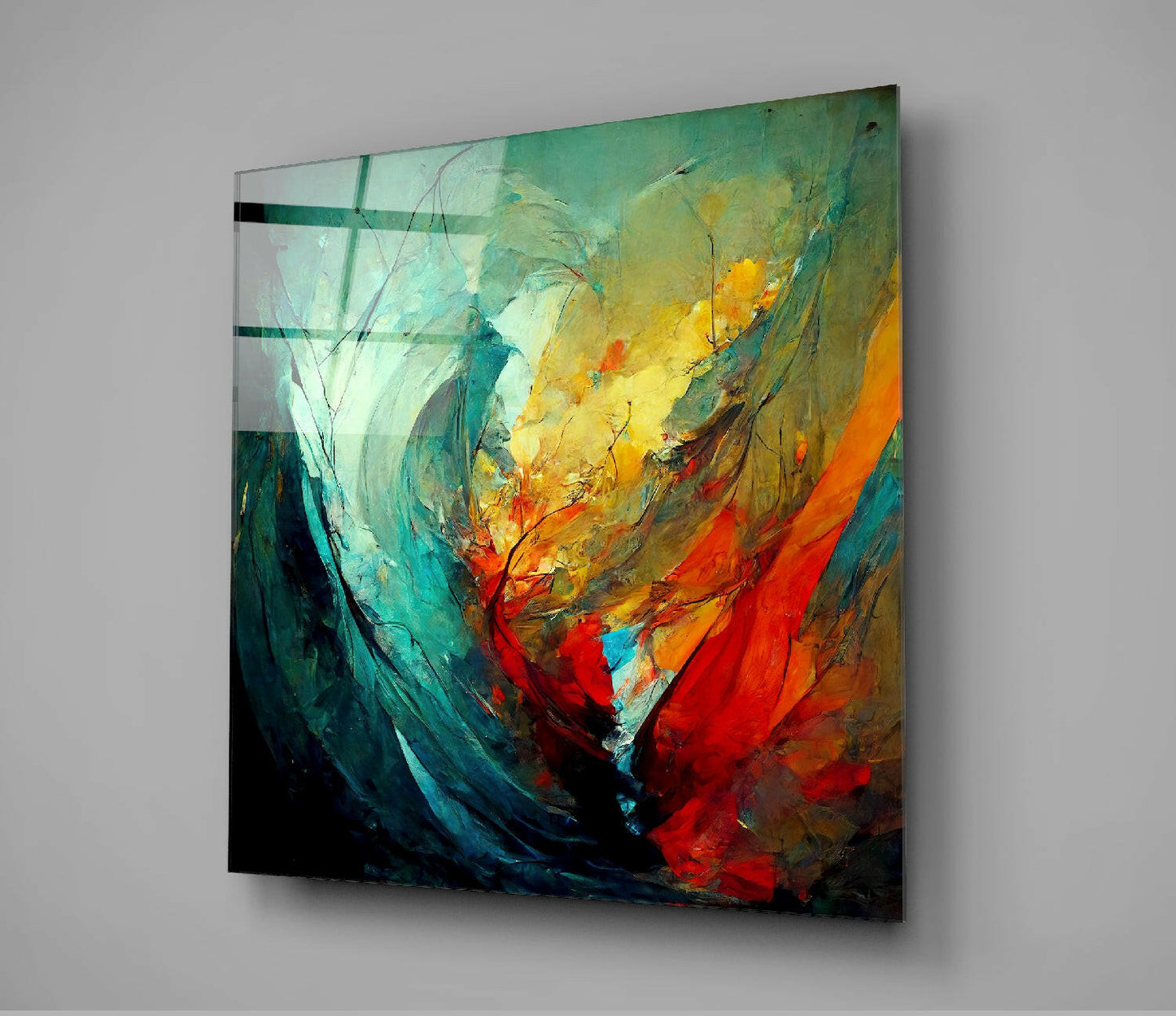 Color Jungle Glass Wall Art || Designers Collection
