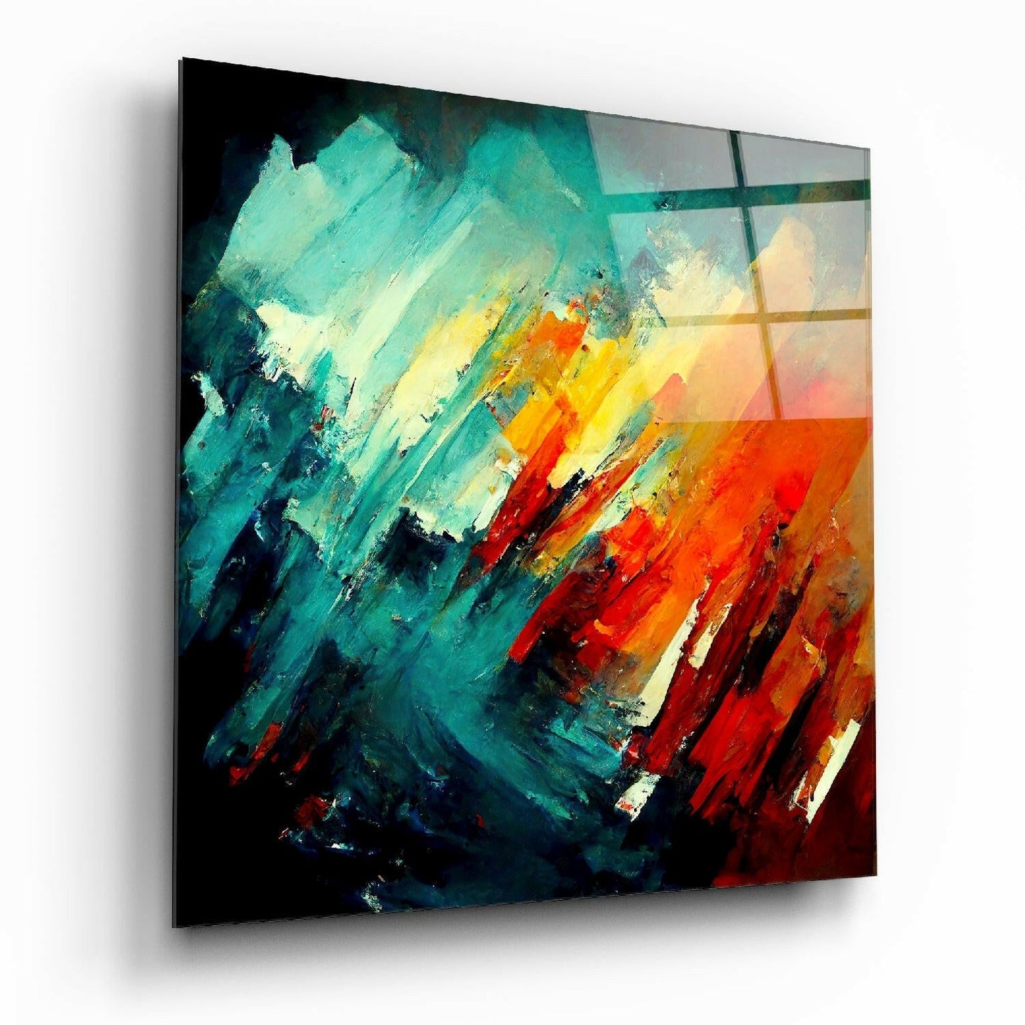 Brush Glass Wall Art || Designers Collection