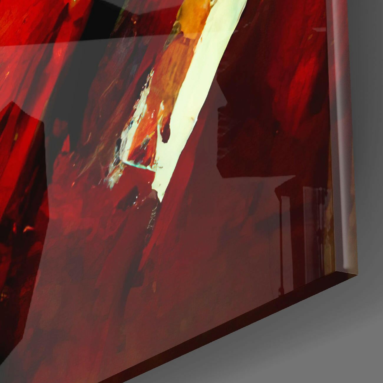 Brush Glass Wall Art || Designers Collection