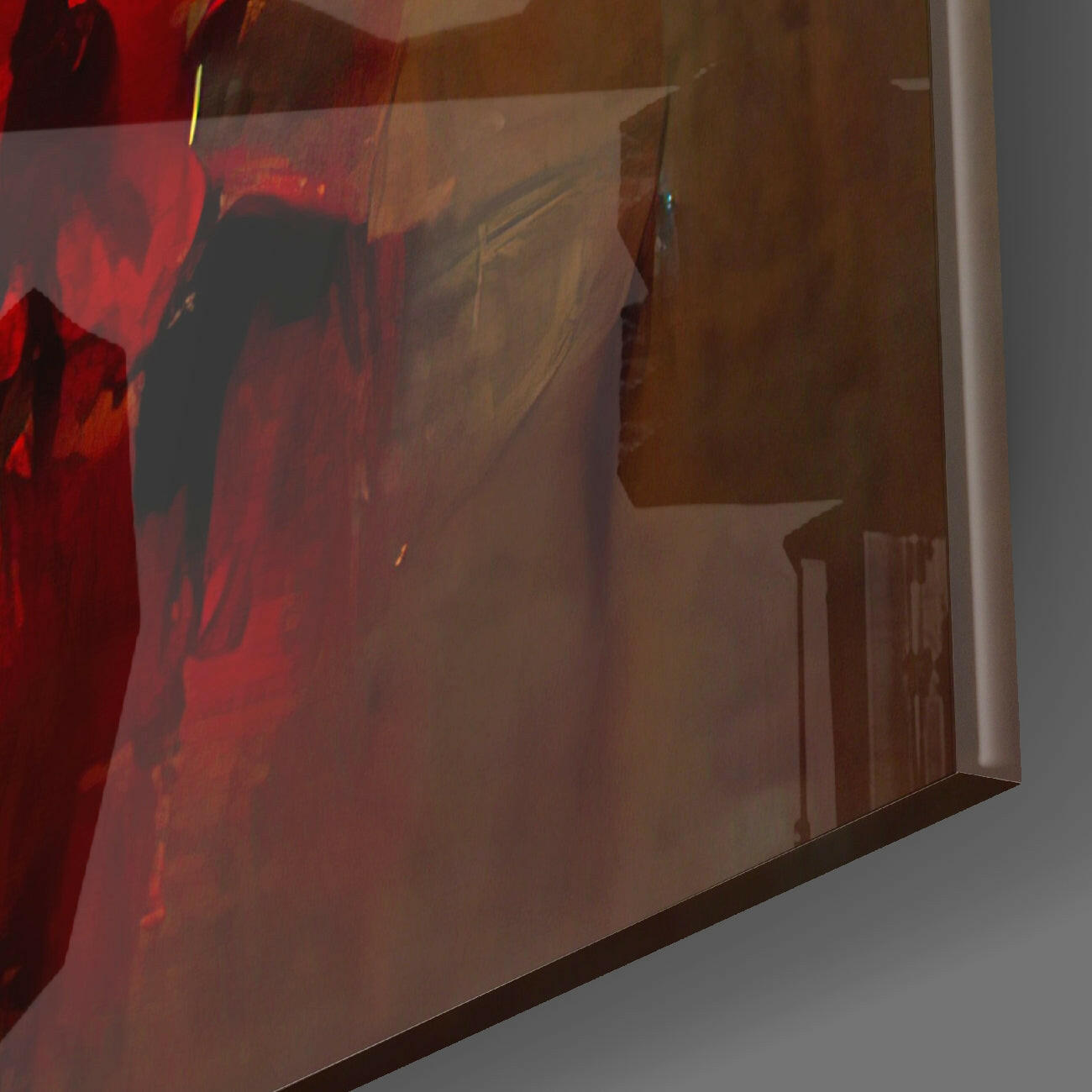 Collapsed City Silhouette Glass Wall Art || Designers Collection