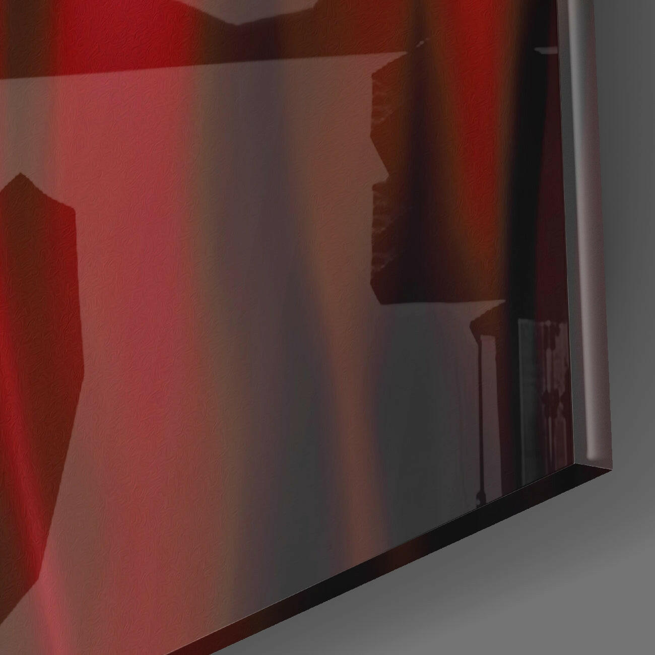 Angry Smile Glass Wall Art || Designers Collection