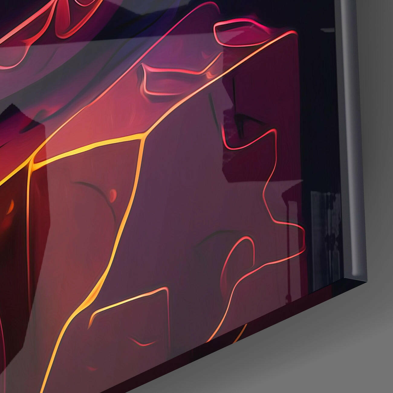 Ancient Cat Glass Wall Art || Designers Collection