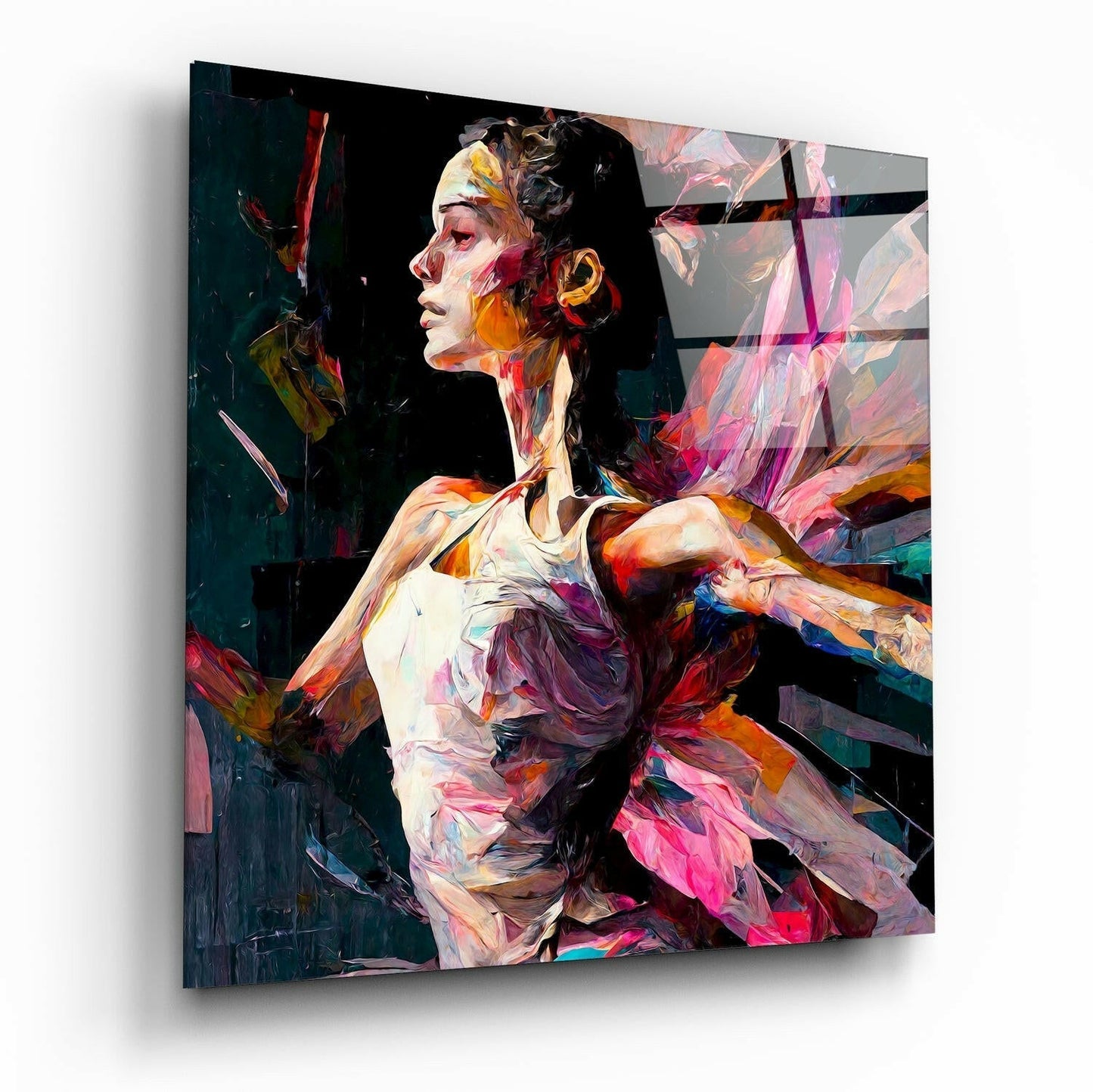 Ballerina Glass Wall Art || Designers Collection