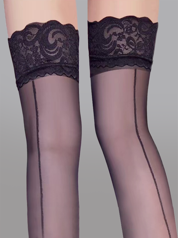 Bow Detail Sheer Lace Stocking - Concordia Style Boutique