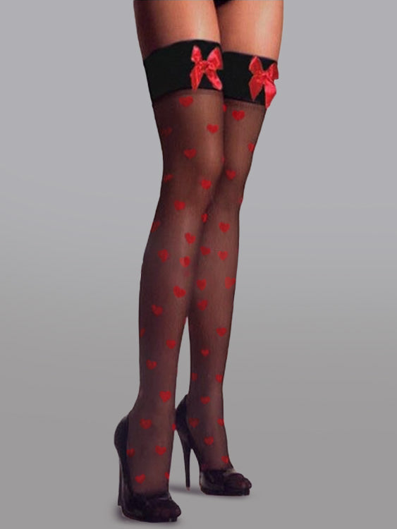 Cute Bow Polka Dot Stockings - Concordia Style Boutique