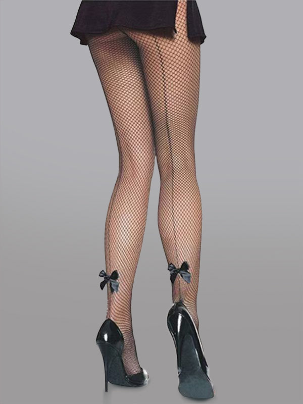 Bow Detail Sheer Mesh Tights - Concordia Style Boutique