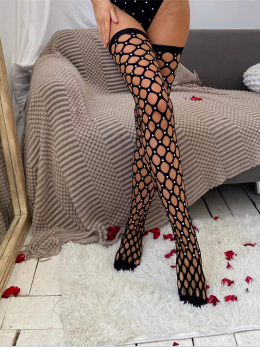 Thigh-High Fishnet Pantyhose - Concordia Style Boutique