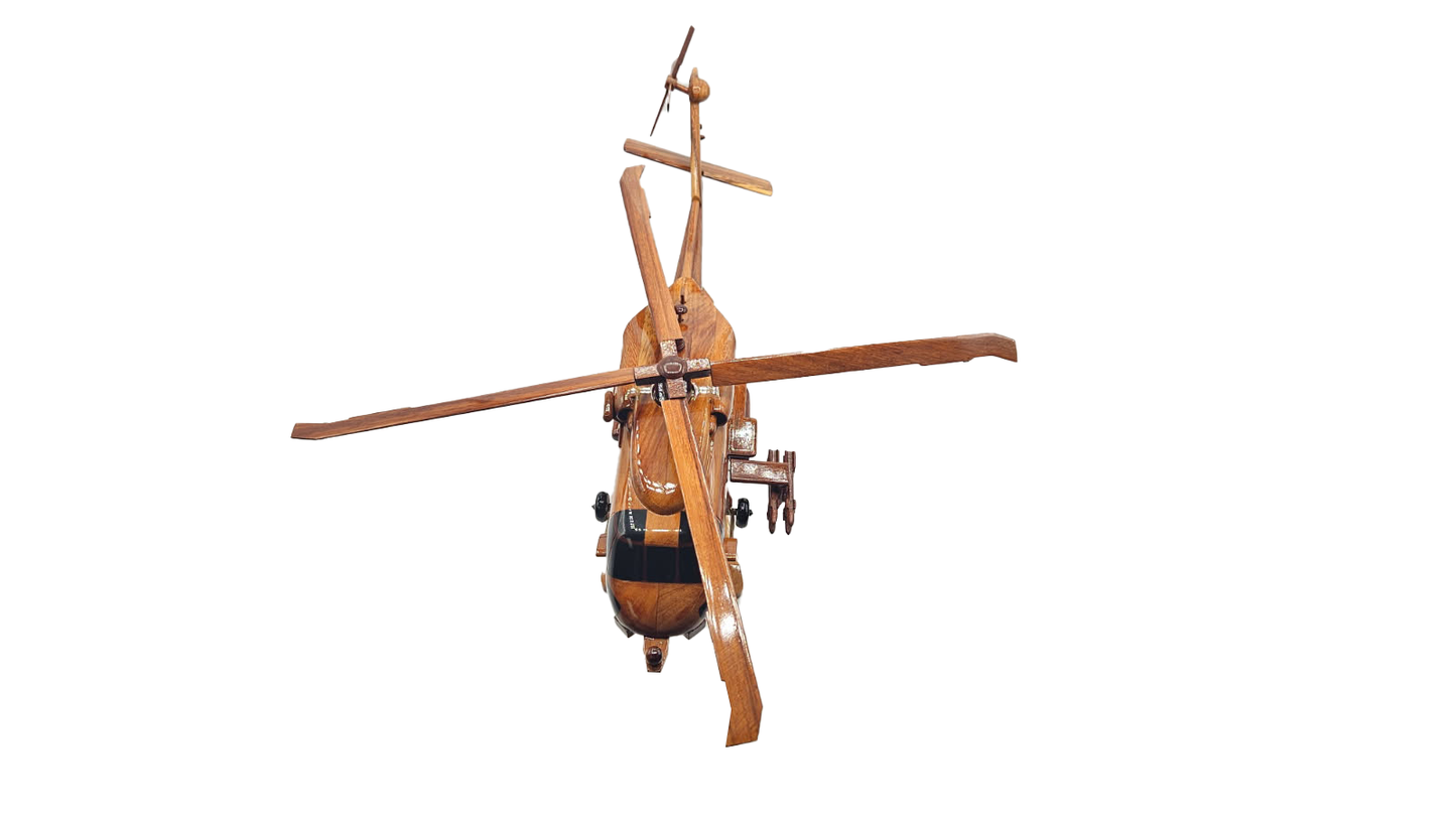 SH60 Seahawk Mahogany Wood Desktop Helicopter Model