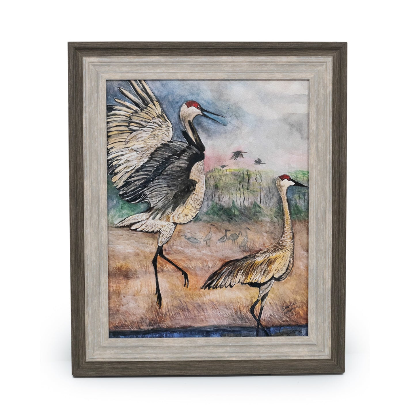 Crane Print | 14" x 11" | Frame not included | Sheryll Hickman Art