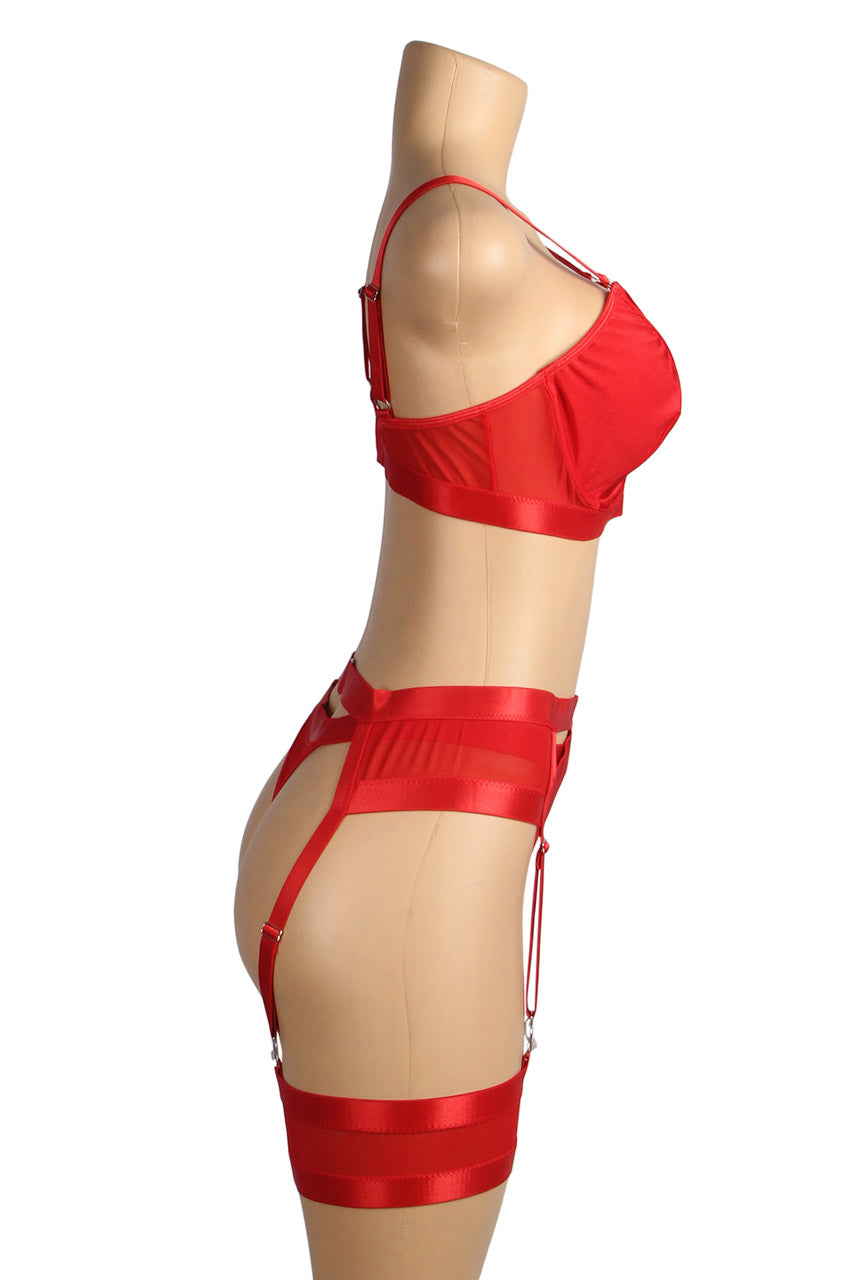 Bondage Bra and Garterbelt Set - Concordia Style Boutique
