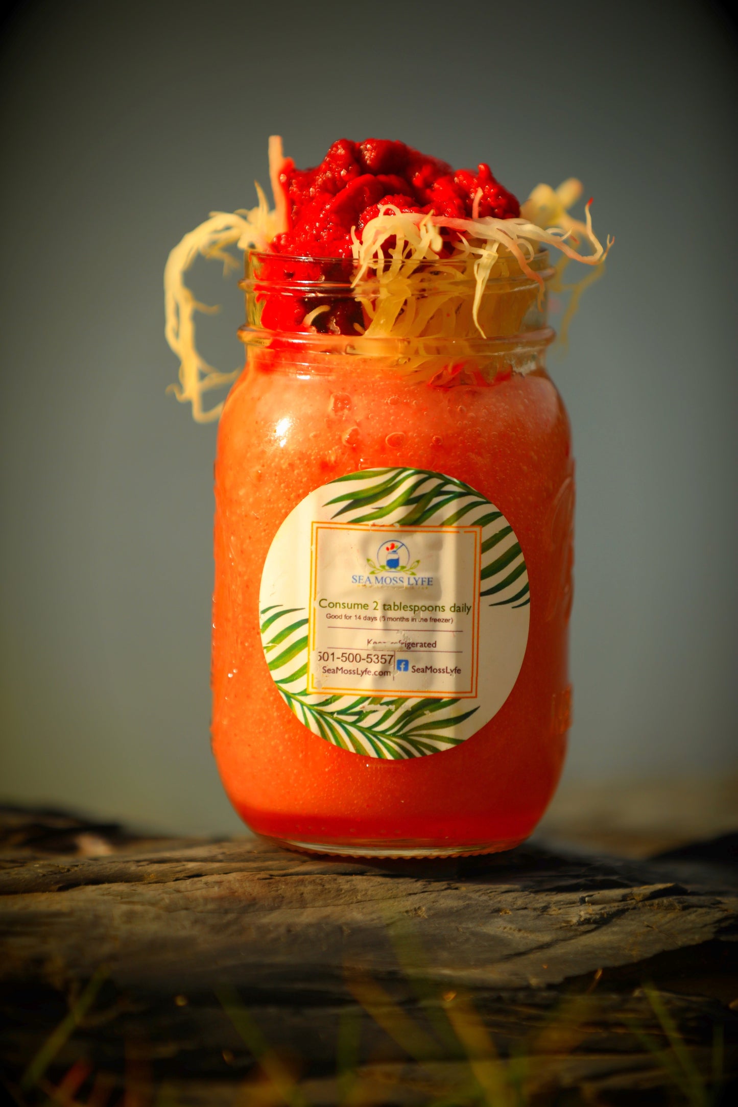 Raspberry Sea Moss Gel 16oz