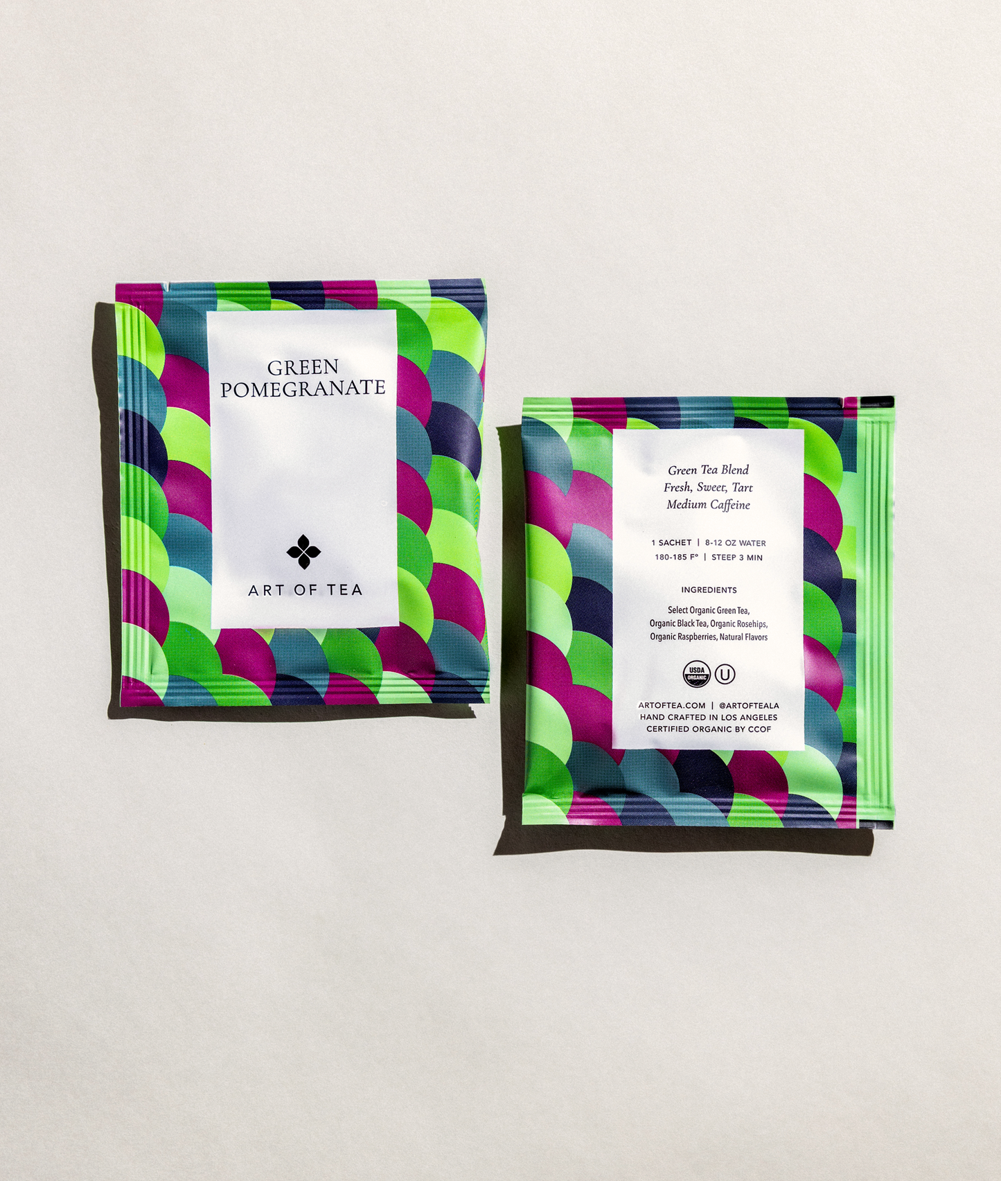 Green Pomegranate Tea Eco Teabag Sachets - Concordia Style Boutique