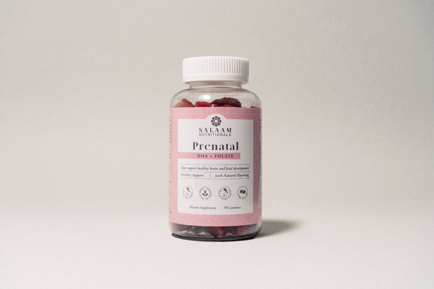 Halal Prenatal Vitamins - Gummy Multivitamins with Folate & DHA - 90 Count | Salaam Nutritionals - Concordia Style Boutique