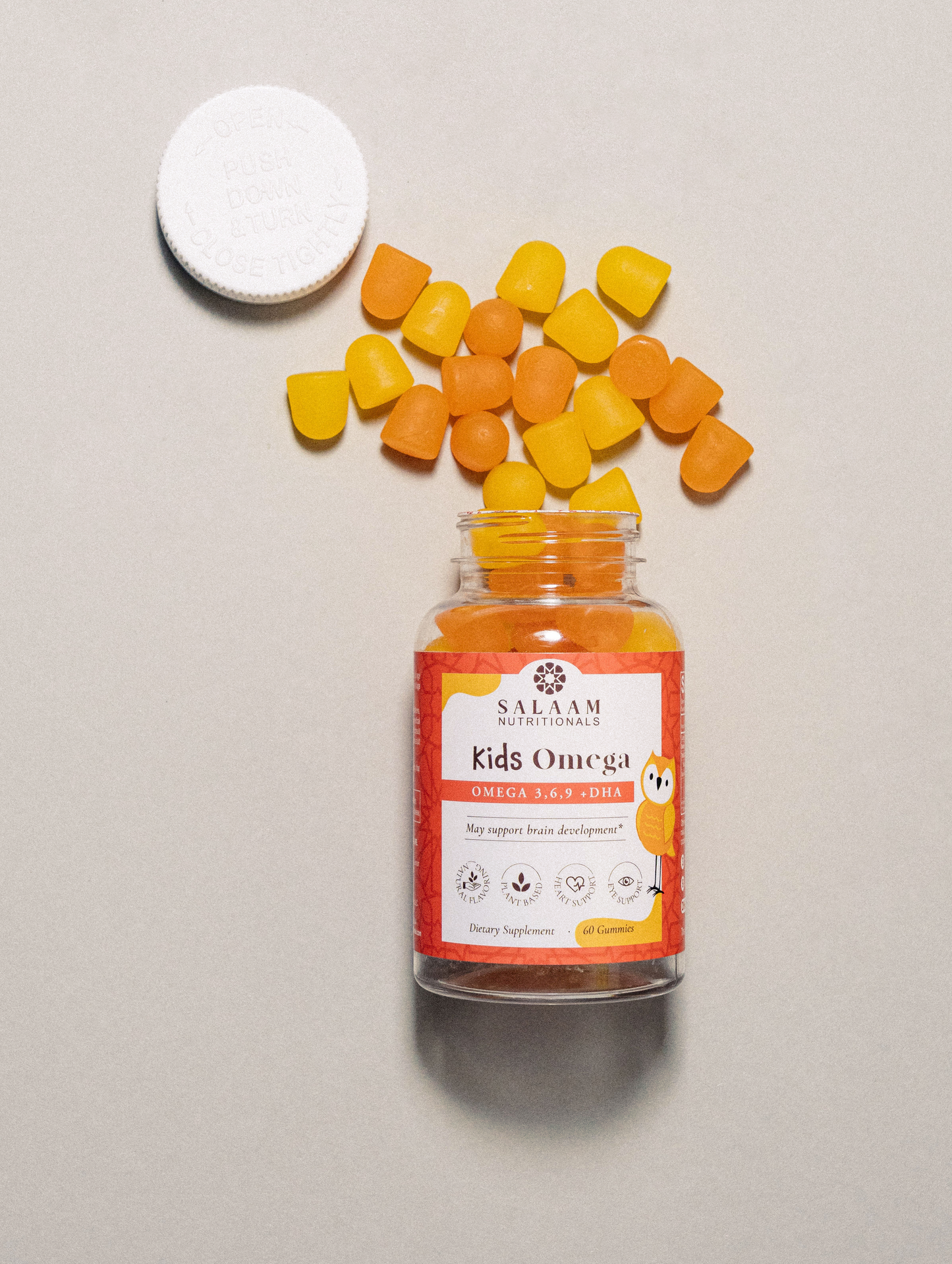 Halal Omega 3, 6 & 9 Gummies with DHA for Kids - 60 Count | Salaam Nutritionals - Concordia Style Boutique