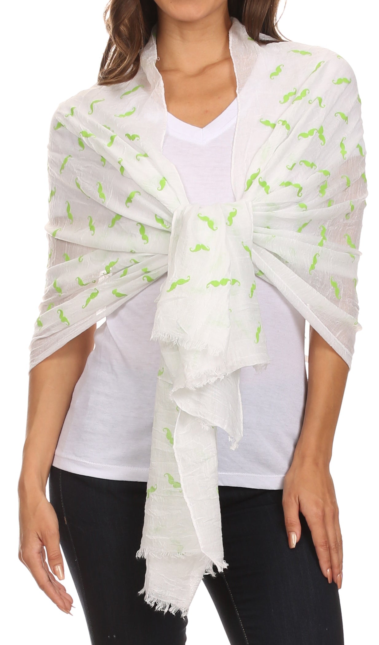 Sakkas Hillary summer breeze lightweight flowing sheer gauze wrap scarf - Concordia Style Boutique