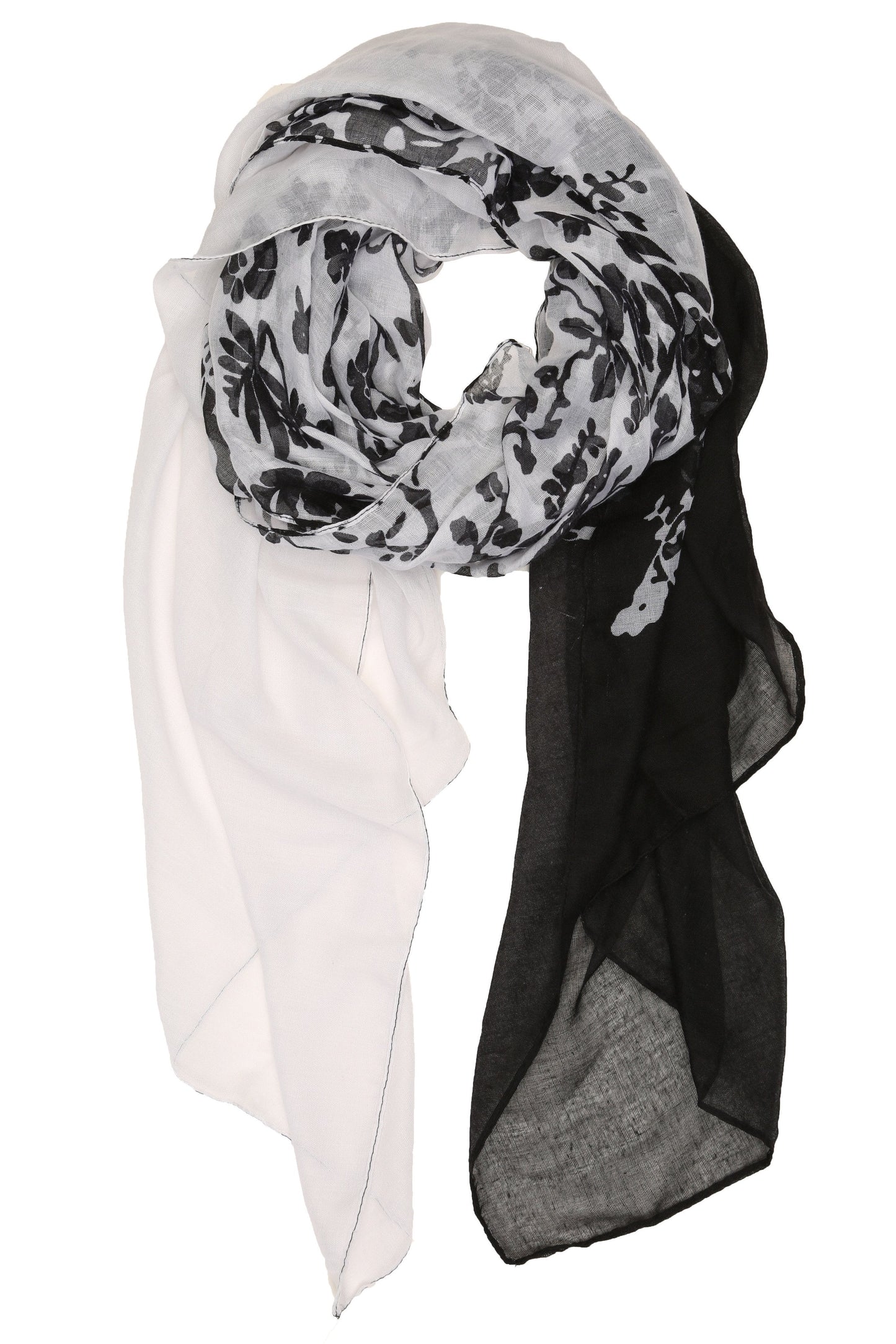 Sakkas Nichole summer gauze featherweight patterned versitile sheer scarf wrap - Concordia Style Boutique