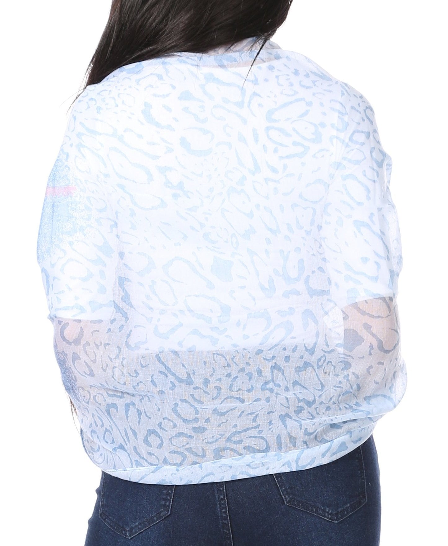 Sakkas Nichole summer gauze featherweight patterned versitile sheer scarf wrap - Concordia Style Boutique