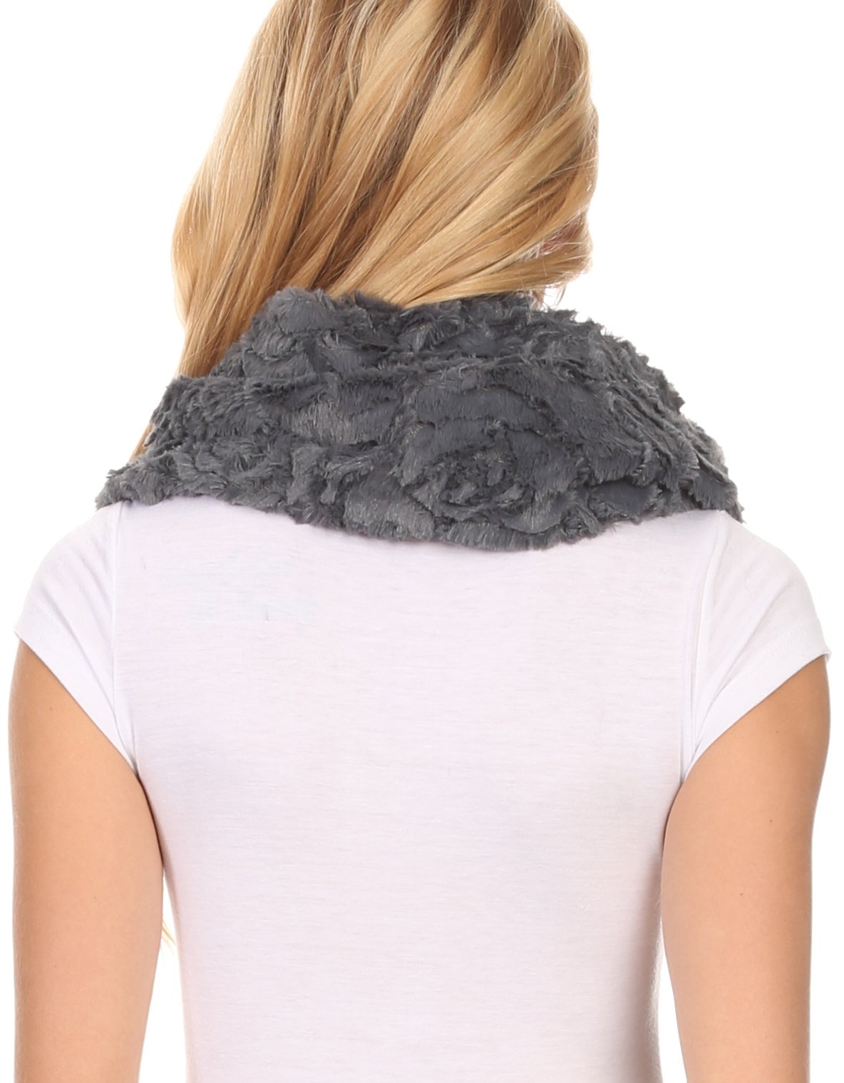 Sakkas Mellah Long Wide Soft Fuzzy Furry Fur Infinity Fall Winter Wrap Scarf - Concordia Style Boutique