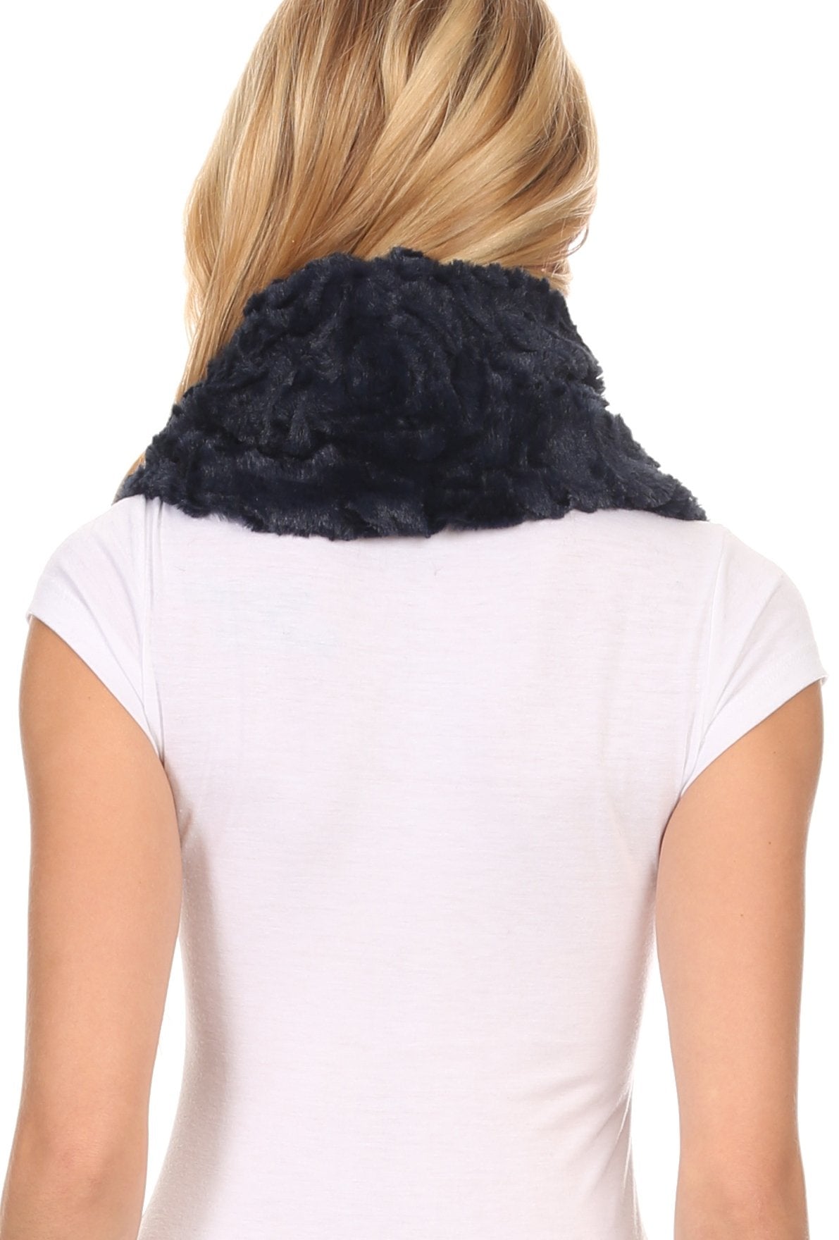 Sakkas Mellah Long Wide Soft Fuzzy Furry Fur Infinity Fall Winter Wrap Scarf - Concordia Style Boutique